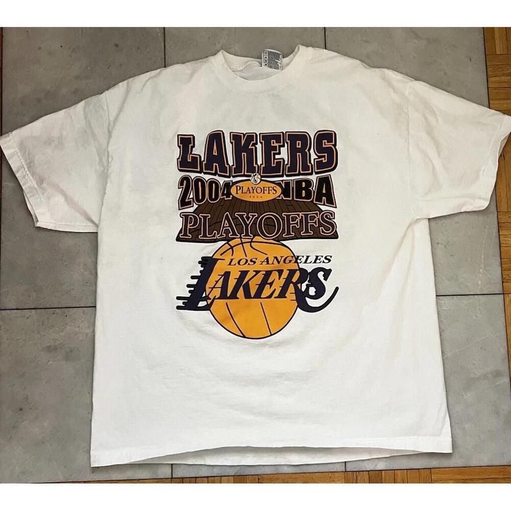 2004 Los Angeles Lakers Nba Playoffs T-Shirt Size 2Xl